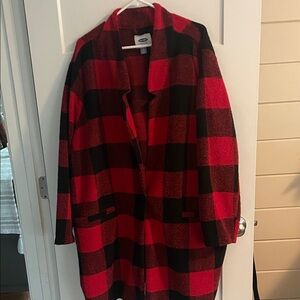 Fleece peacoat